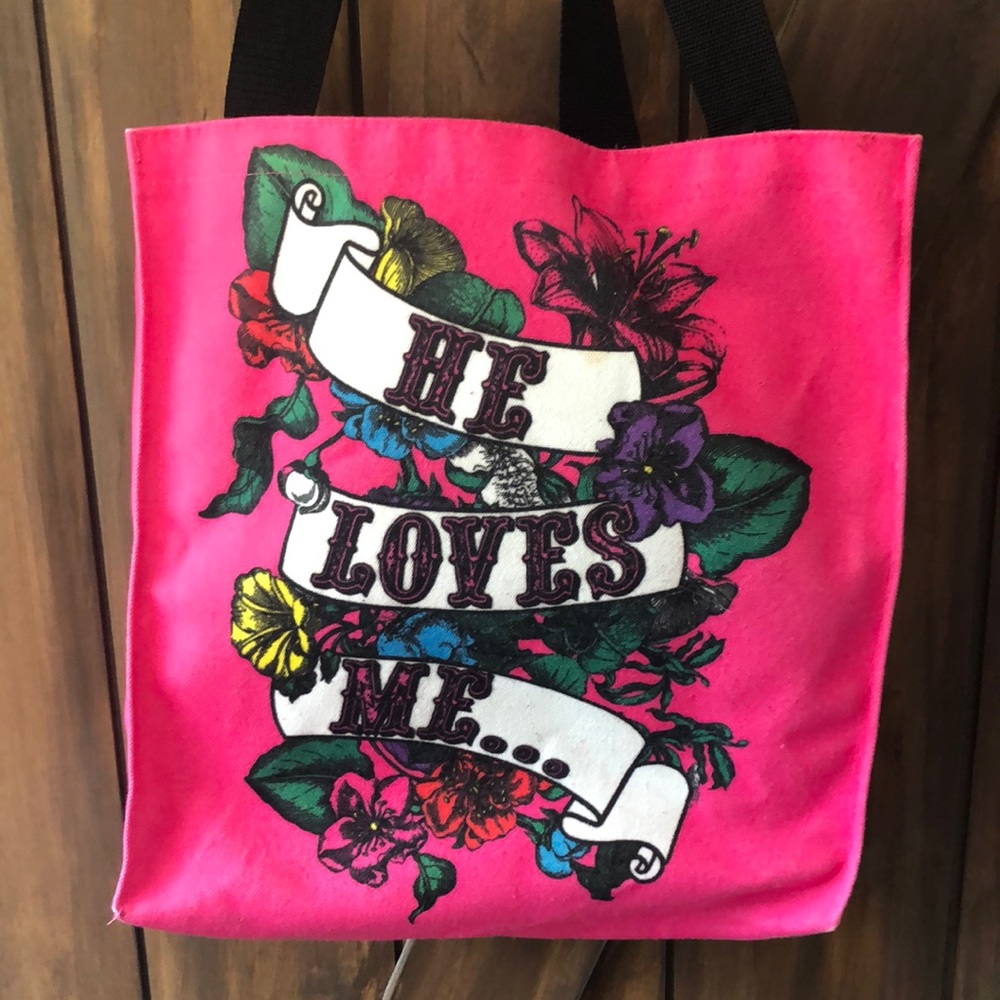 Betsy Johnson He Love Me…he loves me not tote